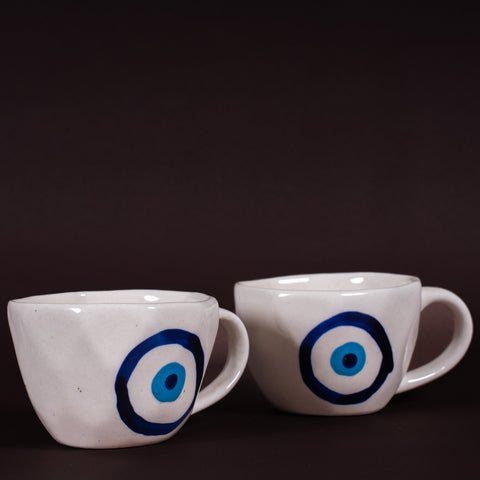 EVIL EYE CUPS- SET OF 2